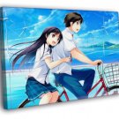 Beautiful Love Couple Amazing Anime Manga Art  20x16 inch FRAMED CANVAS WALL PRINT