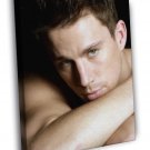 Channing Tatum Portrait Actor  20x16 inch FRAMED CANVAS WALL PRINT