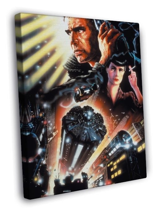Blade Runner Retro Vintage Art Cyberpunk Movie WALL  20x16 inch FRAMED CANVAS PRINT