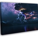 Amazing CG Art Vulcano Tornado Cyclone Awesome  20x16 inch FRAMED CANVAS WALL PRINT