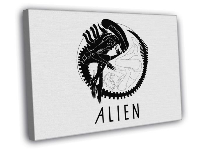 Alien 1979 Sci-Fi Movie Ellen Ripley Sigourney Weaver WALL  20x16 inch FRAMED CANVAS PRINT
