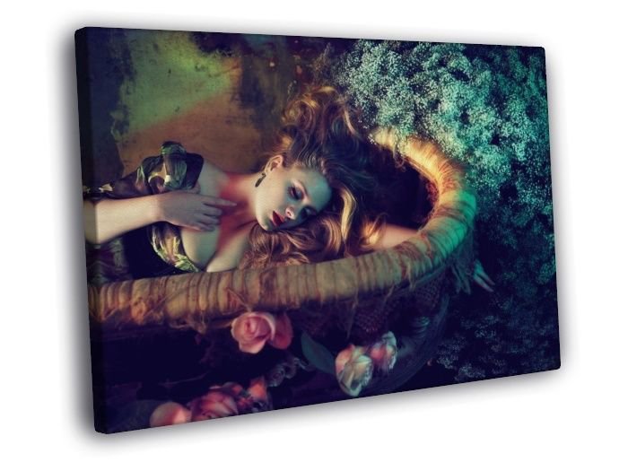Adele Beautiful Music Singer Rare WALL  20x16 inch FRAMED CANVAS PRINT