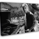 George Clooney Amazing BW Portrait Handsome Rare  20x16 inch FRAMED CANVAS WALL PRINT