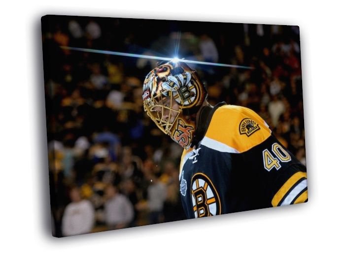 Tuukka Rask Boston Bruins Goaltender  20x16 inch FRAMED CANVAS WALL PRINT