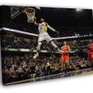 Paul George Dunk Indiana Pacers Basketball Sport  20x16 inch FRAMED CANVAS WALL PRINT
