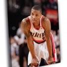 Damian Lillard Portland Trail Blazers  20x16 inch FRAMED CANVAS WALL PRINT