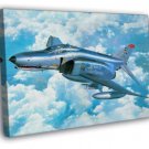 The McDonnell Douglas F-4 Phantom II U.S. Art  20x16 inch FRAMED CANVAS WALL PRINT