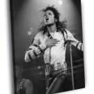 Michael Jackson Music BW Singer Stage  20x16 inch FRAMED CANVAS WALL PRINT