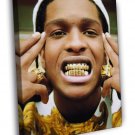 A$AP ASAP Rocky Portrait Teeth Rap Hip-Hop  20x16 inch FRAMED CANVAS WALL PRINT