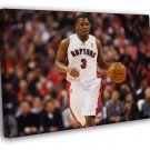 Kyle Lowry Toronto Raptors Basketball  20x16 inch FRAMED CANVAS WALL PRINT