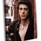 Al Pacino Portrait Signature Actor  20x16 inch FRAMED CANVAS WALL PRINT