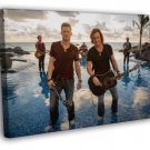 Florida Georgia Line Brian Kelley Tyler Hubbard Band  20x16 inch FRAMED CANVAS WALL PRINT
