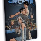 Archer Painting Awesome Art Tv Series WALL  20x16 inch FRAMED CANVAS PRINT