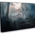 Tomb Raider Landscape Dark Video Game WALL  20x16 inch FRAMED CANVAS PRINT