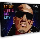 Yonas The Transition 2 Bright Lights Big City Hip-Hop  20x16 inch FRAMED CANVAS WALL PRINT