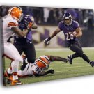Ray Rice Baltimore Ravens Running Football WALL  20x16 inch FRAMED CANVAS PRINT