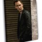 Tom Hiddleston Leather Jacket Hot Handsome Actor Rare  20x16 inch FRAMED CANVAS WALL PRINT