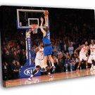Dirk Nowitzki Dallas Mavericks Jump Shot Sport  20x16 inch FRAMED CANVAS WALL PRINT