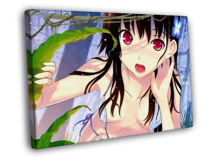 Rea Sanka Sankarea Nip Slip Nude Girl Anime WALL  20x16 inch FRAMED CANVAS PRINT