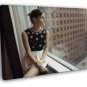 Emma Watson Cute Hot Pretty Actress Window  20x16 inch FRAMED CANVAS WALL PRINT