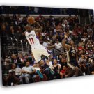 Jamal Crawford Fadeaway Shot Los Angeles Clippers  20x16 inch FRAMED CANVAS WALL PRINT