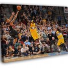 Damian Lillard Portland Game Winner Buzzer Beater  20x16 inch FRAMED CANVAS WALL PRINT