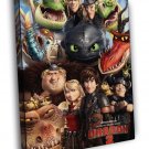 How To Train Your Dragon 2 2014 Movie WALL  20x16 inch FRAMED CANVAS PRINT