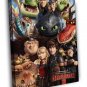 How To Train Your Dragon 2 2014 Movie WALL  20x16 inch FRAMED CANVAS PRINT