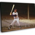 Henry Louis Hank Aaron Classic Baseball Sport WALL  20x16 inch FRAMED CANVAS PRINT
