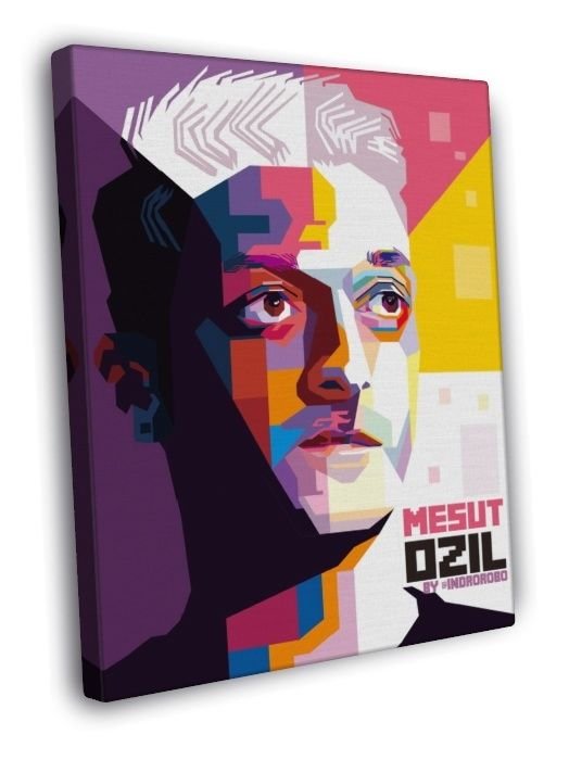 Mesut Ozil Real Madrid Germany Football Soccer WALL  20x16 inch FRAMED CANVAS PRINT