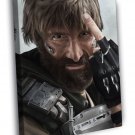 Agent Kruger Elysium Movie Awesome Portrait Art WALL  20x16 inch FRAMED CANVAS PRINT