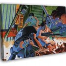 Akira Battle Fight Movie Anime Manga Art WALL  20x16 inch FRAMED CANVAS PRINT