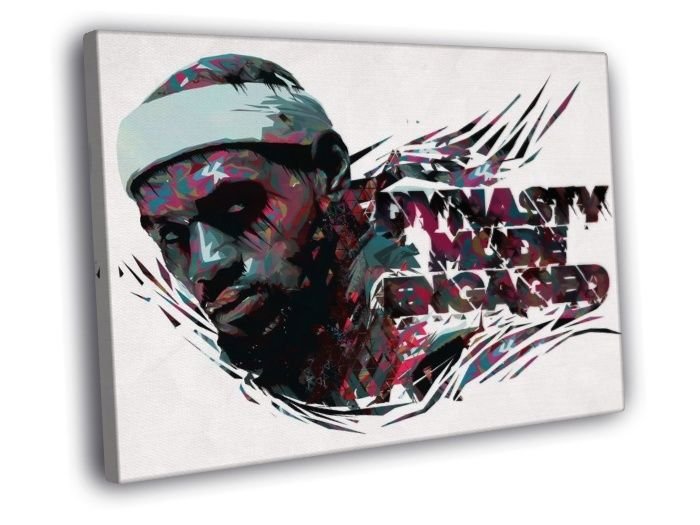 LeBron James The King Miami Heat Art Painting WALL  20x16 inch FRAMED CANVAS PRINT