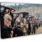 Vikings TV Series Battle Clive Standen Rollo WALL  20x16 inch FRAMED CANVAS PRINT