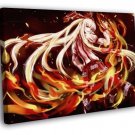 Fujiwara no Mokou Touhou Anime Manga Art  20x16 inch FRAMED CANVAS WALL PRINT