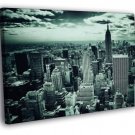 New York City NYC Manhattan Skyscrapers  20x16 inch FRAMED CANVAS WALL PRINT