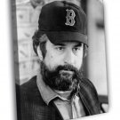 Robert De Niro Beard Cap BW Portrait Handsome Rare  20x16 inch FRAMED CANVAS WALL PRINT