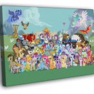 Characters My Little Pony Friendship Is Magic Cute  20x16 inch FRAMED CANVAS WALL PRINT