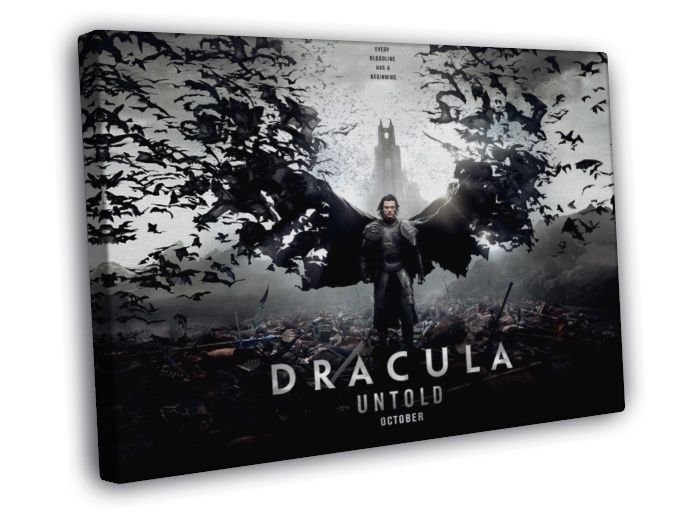 Dracula Untold Luke Evans Amazing 2014 Movie  20x16 inch FRAMED CANVAS WALL PRINT