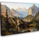 Lake Cottonwood Canyon Utah 1887 Retro Vintage WALL  20x16 inch FRAMED CANVAS PRINT