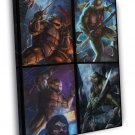 Teenage Mutant Ninja Turtles TMNT Angry Dark  20x16 inch FRAMED CANVAS WALL PRINT