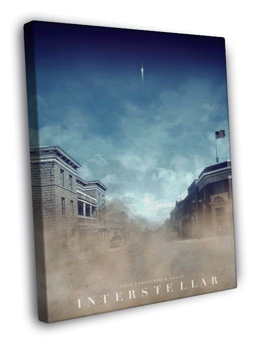 Interstellar Christopher Nolan 2014 Movie  20x16 inch FRAMED CANVAS WALL PRINT