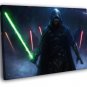 Jedi Sith Lightsaber Force Star Wars Art WALL  20x16 inch FRAMED CANVAS PRINT