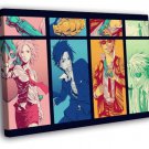 Naruto Chatacters Sakura Haruno Sasuke Hatake WALL  20x16 inch FRAMED CANVAS PRINT