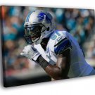 Calvin Johnson Detroit Lions Sport  20x16 inch FRAMED CANVAS WALL PRINT