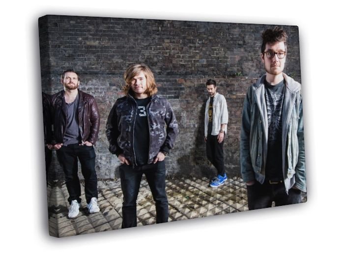 Bastille Will Farquarson Wood Simmons Smith Rock Band WALL  20x16 inch FRAMED CANVAS PRINT