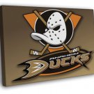Anaheim Ducks Logo Hockey Sport Art WALL  20x16 inch FRAMED CANVAS PRINT