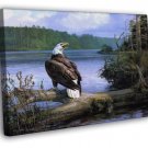 Beautiful Amazing Painting Art Bald Eagle Landscape  20x16 inch FRAMED CANVAS WALL PRINT