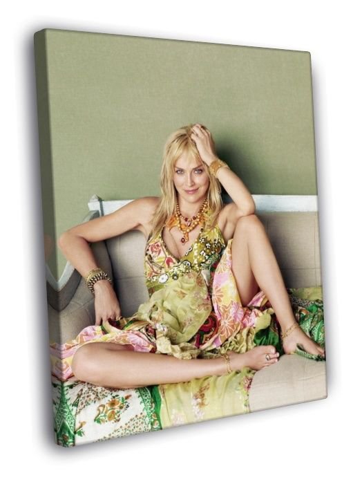 Sharon Stone Hot Actress  20x16 inch FRAMED CANVAS WALL PRINT