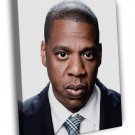 Jay-Z Portrait Rapper Hip-Hop Music Rap  20x16 inch FRAMED CANVAS WALL PRINT